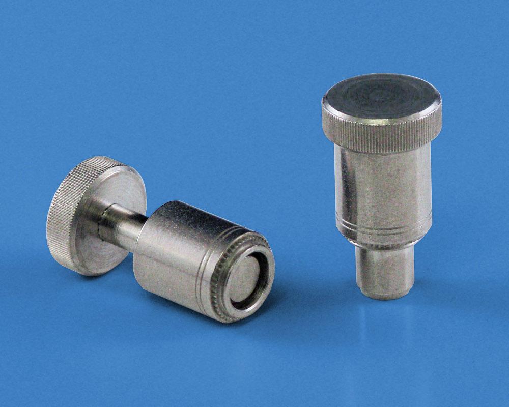 Spring Loaded Plunger Assemblies Serve As Positioning Pins For Sliding Components