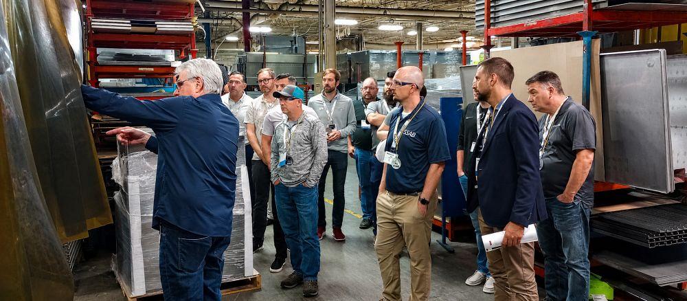 Touring a metal fabrication facility